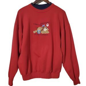 Sweatshirt Granny Chic Vintage McC Sportswear Size L A Dog Is A Person